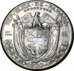 Панама 1930 г. • KM# 11.1 • ¼ бальбоа • Васко де Бальбоа • серебро 6.25 гр. • регулярный выпуск • VF