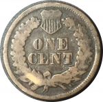 США 1864 г. • KM# 90a • 1 цент • "Индеец" • регулярный выпуск(первый год чеканки!) • F