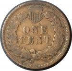 США 1902 г. • KM# 90a • 1 цент • "Индеец" • регулярный выпуск • F-VF