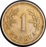 Финляндия 1939 г. S • KM# 30 • 1 марка • финский "лев" • регулярный выпуск • XF