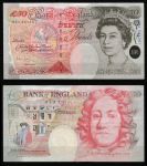 Великобритания 1993 г. (2006) • P# 388c • 50 фунтов • Елизавета II • Исаак Ньютон • регулярный выпуск • A. Bailey • UNC пресс ( кат. - $ 190 )
