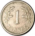 Финляндия 1937 г. S • KM# 30 • 1 марка • финский "лев" • регулярный выпуск • XF+