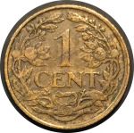 Нидерланды 1926 г. • KM# 152 • 1 цент • регулярный выпуск • XF ( кат. - $6 )