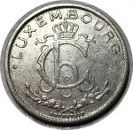 Люксембург 1924 г. • KM# 35 • 1 франк • металлург • регулярный выпуск(первый год) • XF-