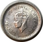 Британская Индия 1944 г. (Бомбей) • KM# 557.1 • 1 рупия • Георг VI • серебро • регулярный выпуск • AU