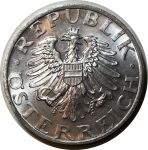 Австрия 1947 г. • KM# 2872 • 2 шиллинга • государственный герб • регулярный выпуск • MS BU пруф люкс!!