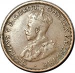 Австралия 1916 г. • KM# 22 • ½ пенни • Георг V • регулярный выпуск • VF