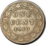 Канада 1910 г. • KM# 8 • 1 цент • Эдуард VII • регулярный выпуск • XF
