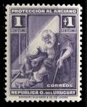 Уругвай 1930 г. • Sc# B1 • 1 + 1 c. • Бездомный • благотворительный выпуск • MLH OG XF