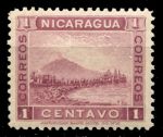 Никарагуа 1900 г. • SC# 121 • 1c. • Вулкан Момотомбо • MH OG XF