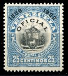 Венесуэла 1904 г. • SC# O21 • 25 c. • герб Венесуэлы • официальная почта • Mint NG XF