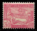 Тунис 1922-26 гг. SC# 67 • 30c. • Римские руины Дугга • MNH OG XF