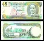 Барбадос 2012 г. • P# 67с • 5 долларов • Сэр Фрэнк Уоррелл • регулярный выпуск • UNC пресс