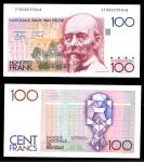 Бельгия 1978-1981 гг. • P# 140 • 100 франков • Хендрик Бейерт(архитектор) • регулярный выпуск • UNC пресс 