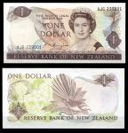 Новая Зеландия 1985-1989 гг. • P# 169b • 1 доллар • Елизавета II • птица пёстрый фантейл • S. T. Russel • регулярный выпуск • UNC пресс