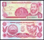 Никарагуа 1991 г. • P# 168 • 5 сентаво • Франсиско Эрнандес де Кордоба • регулярный выпуск • UNC пресс