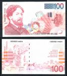 Бельгия 1995-2001 гг. • P# 147 • 100 франков • Джеймс Энсор • регулярный выпуск • UNC пресс
