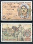 Алжир 1944 г. • P# 94a • 5 франков • 8-2-1944 • девушка • регулярный выпуск • XF-