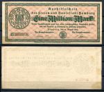 Гамбург 1923 г. • 1 млн. марок • герб • UNC* пресс
