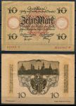 Дрезден 1918 г. • 10 марок • вид на город • локальный выпуск • AU+