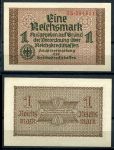 Германия • 3-й рейх 1940 - 1945 гг. P# R136a • 1 рейхсмарка • для "Восточных земель" • оккупационный выпуск • XF-AU
