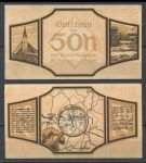 Австрия • Санкт-Георген-ан-дер-Гузен 1920 г. • 50 геллеров • карта коммуны • локальный выпуск • UNC пресс-