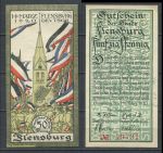 Австрия • Фленсбург 1920 г. • 50 геллеров • Ратуша • локальный выпуск • UNC пресс