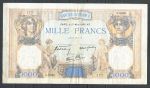 Франция 1940 г. (21-03) • P# 90c • 1000 франков • Церера и Меркурий • регулярный выпуск • VF*