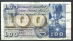 Швейцария 1961 г. • P# 49d sign. 39 • 100 франков • мальчик • регулярный выпуск • VF