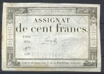 Франция 1795 г. • P# A78 Farcy • 100 франков • Французская революция • ассигнат • XF-