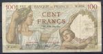 Франция 1939 г. (GV 7-12) • P# 94 • 100 франков • Максимильен де Бетюн • регулярный выпуск • VF*