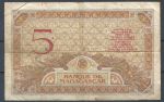 Мадагаскар 1937 г. • P# 35 • 5 франков • богиня Юнона • регулярный выпуск • VF-