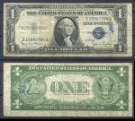 США 1935 г. D • P# 416D2 • 1 доллар • Джордж Вашингтон • серебряный сертификат • F