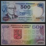 Финляндия 1975 г. • P# 110b • 500 марок • Президент Урхо Кекконен • регулярный выпуск • UNC пресс ®