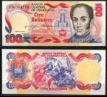 Венесуэла 1980 г. • P# 59 • 100 боливаров • Симон Боливар (150 лет со дня рождения) • памятный выпуск • UNC пресс