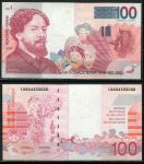 Бельгия 1995-2001 гг. • P# 147 • 100 франков • Джеймс Энсор • регулярный выпуск • UNC пресс