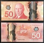 Канада 2012 г. • P# 109b • 50 долларов • пластик • Маккензи Кинг • ледокол • регулярный выпуск • Wilkins - Poloz • XF-