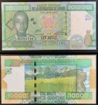 Гвинея 2007 г. • P# 42 • 10000 франков • лес • регулярный выпуск • UNC пресс