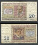 Бельгия 1956 г.(03.04) • P# 132b • 20 франков • Орландо ди Лассо • регулярный выпуск • F