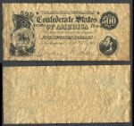 Конфедеративные Штаты Америки 1864 г. • 500 долларов • Ричмонд • копия • UNC пресс