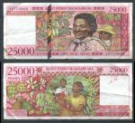 Мадагаскар 1998 г. • P# 82 • 25000 франков(5000 ариари) • женщина с ребёнком • регулярный выпуск • XF-