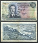 Люксембург 1966 г. • P# 54 • 20 франков • герцог Жан • регулярный выпуск • VF