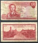 Люксембург 1970 г. • P# 56 • 100 франков • герцог Жан • регулярный выпуск • VF-