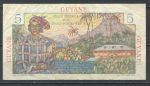 Французская Гайана 1947-1949 гг. • P# 19 • 5 франков • Луи Антуан де Бугенвиль • F-VF