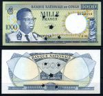 Демократическая Республика Конго 1964 г. • P# 8 • 1000 франков • Жозеф Касавубу • регулярный выпуск(аннулят) • UNC пресс