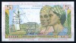 Французские Антильские о-ва 1964 г. • P# 7 • 5 франков • две женщины • XF+ 