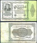 Германия 1922 г. • P# 79 • 50 тыс. марок • бургомистр Арнольд фон Браувеллер • регулярный выпуск • F-VF