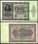 Германия 1922 г. • P# 80 • 50 тыс. марок • бургомистр Арнольд фон Браувеллер • регулярный выпуск • XF- ( кат. - $15 )