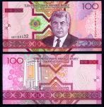 Туркменистан 2005 г. • P# 18 • 100 манатов • Президент Ниязов • регулярный выпуск • UNC пресс