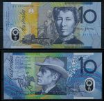 Австралия 2008 г. • P# 58e • 10 долларов • Эндрю Бартон «Банджо» Патерсон • Мэри Гилмор • регулярный выпуск • UNC пресс